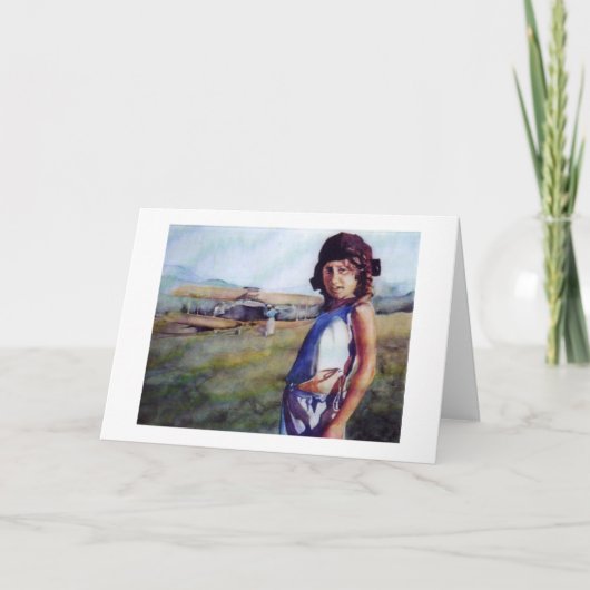 Alana & de Helm van de Vlucht van Grampa Kaart (Voorkant)