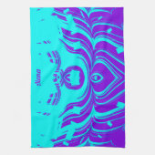 ALANA ~ FLUORO SHADES ~ 3D ~ Paars Aqua ~ Theedoek (Verticaal)