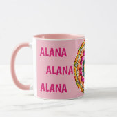 ALANA ~ Gepersonaliseerde edelstenen fractal ~ Mok (Links)