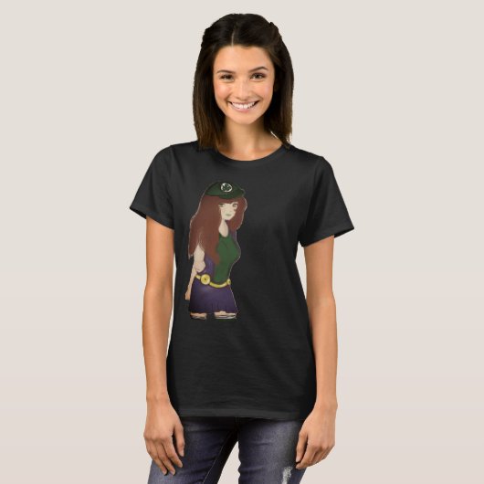 Alana Green Black T-shirt (Voorkant volledig)