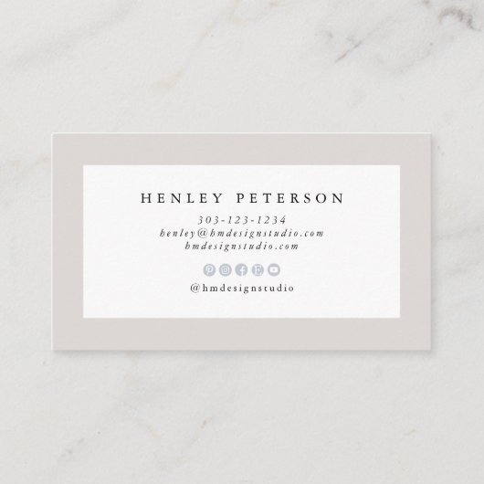 ALANA Tropical Beach Ocean Jelly Fish Waterverf Visitekaartje (Achterkant)