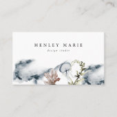 ALANA Tropical Beach Ocean Jelly Fish Waterverf Visitekaartje (Voorkant)