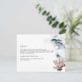 ALANA Tropical Ocean Coral Jelly Fish Beach Detail Kaart (Staand voorkant)