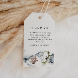 ALANA Tropical Ocean Coral Jelly Fish Beach Favor Cadeaulabel