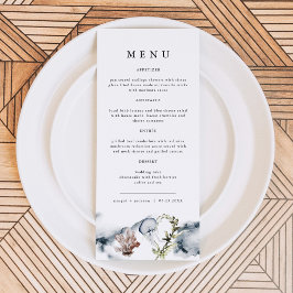 ALANA Tropical Ocean Coral Jelly Fish Beach Menu