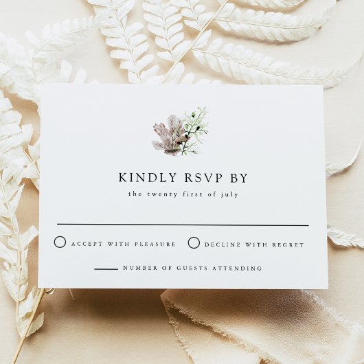 ALANA Tropical Ocean Coral Jelly Fish Beach RSVP Kaart