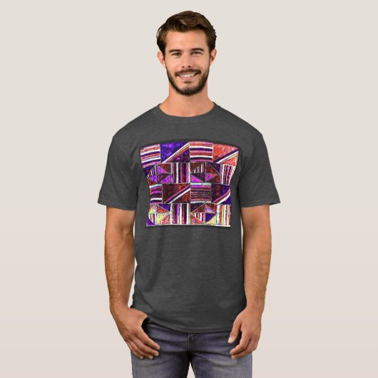 alanart abstract ontwerp t shirt (Voorkant volledig)