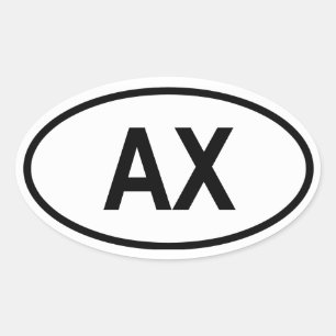 Aland "AX" Ovale Sticker