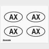 Aland "AX" Ovale Sticker (Vel)