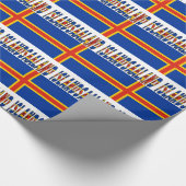 Åland Eilanden Ålander Vlag Cadeaupapier (Hoek)