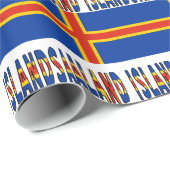 Åland Eilanden Ålander Vlag Cadeaupapier (Rol Hoek)