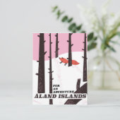 Åland-eilanden, Finland reisposter Briefkaart (Staand voorkant)