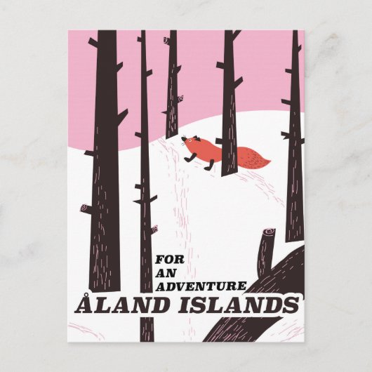 Åland-eilanden, Finland reisposter Briefkaart (Voorkant)