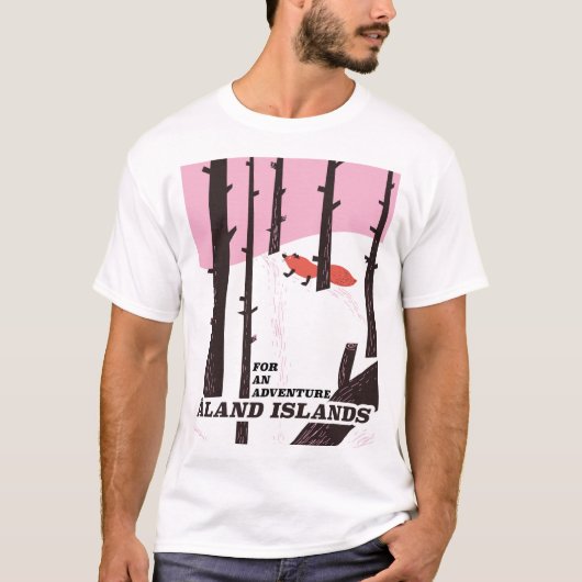 Åland-eilanden, Finland reisposter T-shirt (Voorkant)