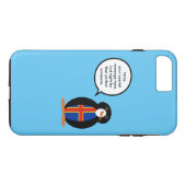 Åland-eilanden pratende Ms Penguin gepersonaliseer Case-Mate iPhone Case (Achterkant (Horizontaal))