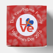 Åland Eilanden Vlag Hart Rode Liefde Bedankdoosjes (Bovenkant)