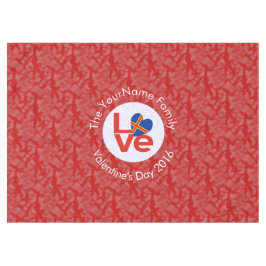 Åland Eilanden Vlag Hart Rode Liefde Tafelkleed