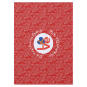 Åland Eilanden Vlag Hart Rode Liefde Tafelkleed (Voorkant)