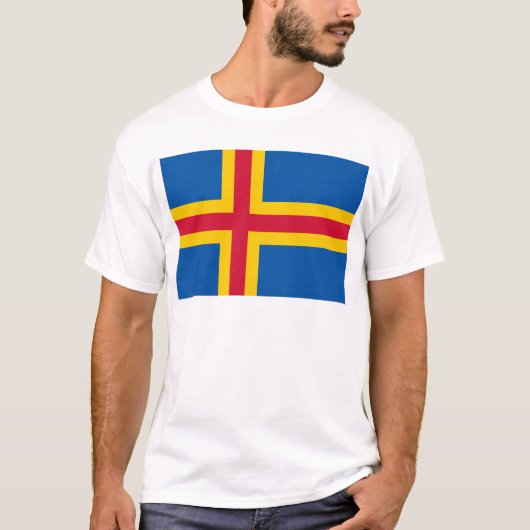 Aland Flag T-shirt (Voorkant)