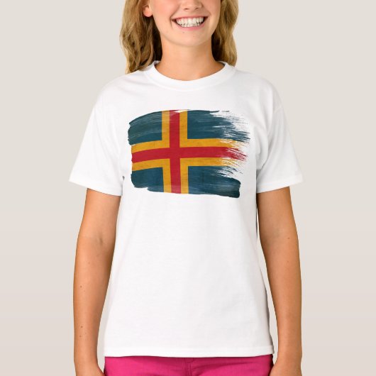Aland Flag T-shirt (Voorkant)