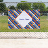 Åland Islands Aalander Flag Tiled Personalized Spandoek (Insitu)
