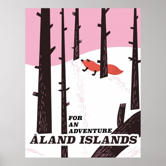 Åland Islands, Finland reisposter Poster (Voorkant)
