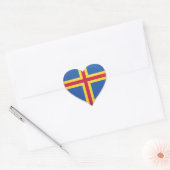 Aland Islands houden van sticker met vlaggentrots (Envelop)