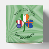 Åland Islands Ireland USA Shamrock gepersonaliseer Bedankdoosjes (Bovenkant)