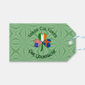 Åland Islands Ireland USA Shamrock gepersonaliseer Cadeaulabel (Voorkant (Horizontaal))