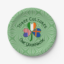 Åland Islands Ireland USA Shamrock gepersonaliseer Papieren Bordje
