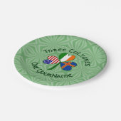 Åland Islands Ireland USA Shamrock gepersonaliseer Papieren Bordje (Gekanteld)