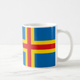 Aland Islands Vlag Keramische Mok