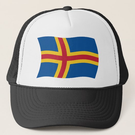 Åland Vlag Hoed Trucker Pet (Voorkant)
