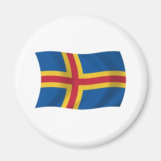 Åland Vlag Magneet (Voorkant)