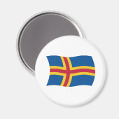 Åland Vlag Magneet (Voorkant / Achterkant)