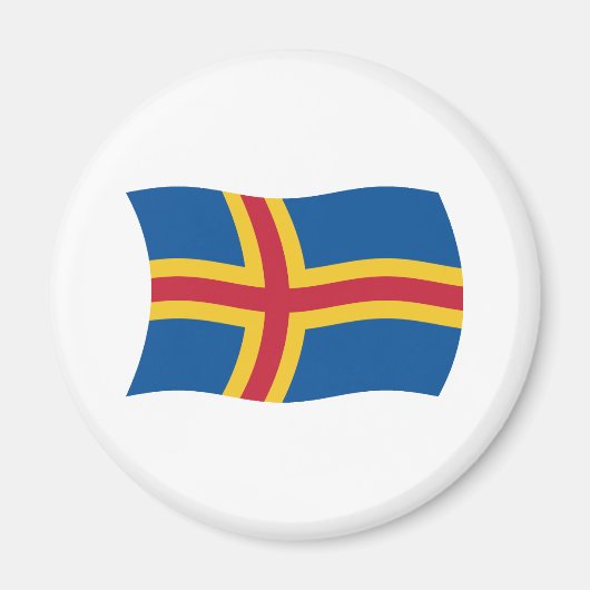 Åland Vlag Magneet (Voorkant)