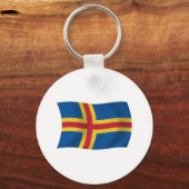 Åland Vlag Sleutelhanger (Voorkant)