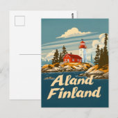 Ålandeilanden Finland Briefkaart (Voorkant / Achterkant)