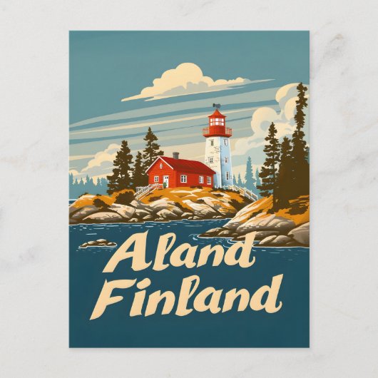 Ålandeilanden Finland Briefkaart (Voorkant)