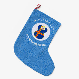 Ålandeilander Vlag Engel.Hanukkah Grote Kerstsok