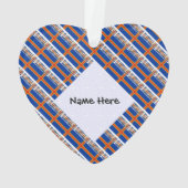 Ålander Åland Eilanden Vlag met tegels gepersonali Ornament (achterkant)