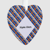 Ålander Åland-eilanden Vlag Persoonlijk  Ornament (voorkant)
