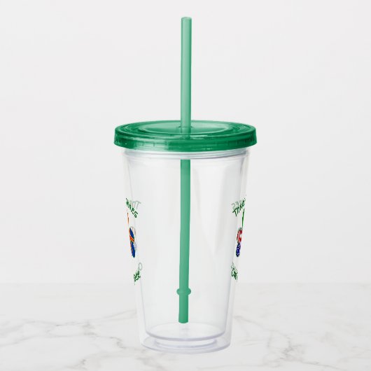 Ålander Ierse Amerikaanse Shamrock Vlag gepersonal Acryl Drinkbeker (Rechts)