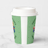 Ålander Ierse Amerikaanse Shamrock Vlag gepersonal Papieren Bekers (Rechts)