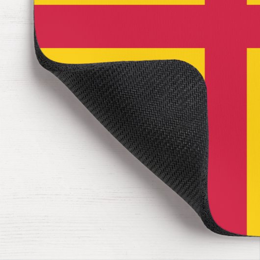 Ålandische vlag Mousepad Muismat (Hoek)