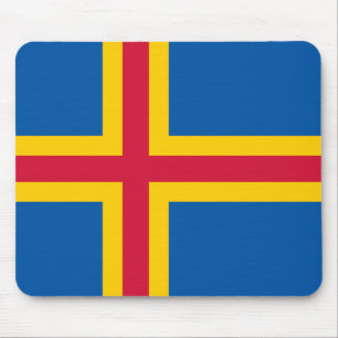 Ålandische vlag Mousepad Muismat