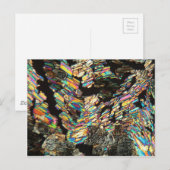 Alanineaminozuur onder microscoop briefkaart (Voorkant / Achterkant)