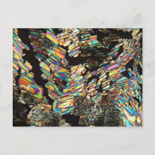 Alanineaminozuur onder microscoop briefkaart