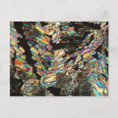 Alanineaminozuur onder microscoop briefkaart (Voorkant)