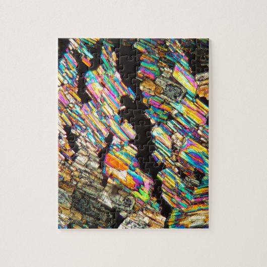 Alanineaminozuur onder microscoop legpuzzel (Verticaal)